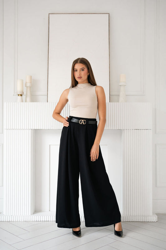 Wide Leg High Wasted Pant